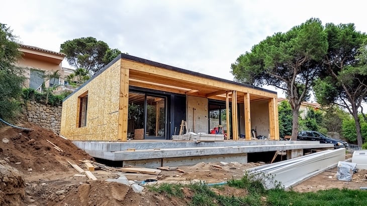 Maison en cours de construction