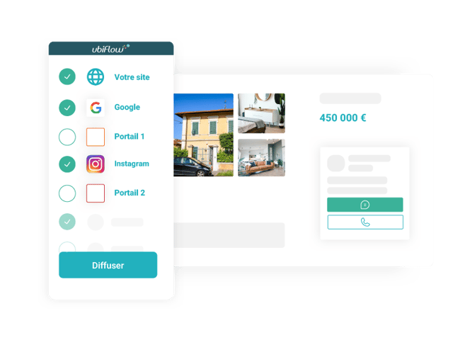Illustration Diffusion sélective Agents Immo