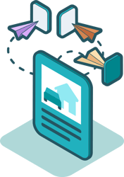 Illustration de la multidiffusion d’annonces par Ubiflow