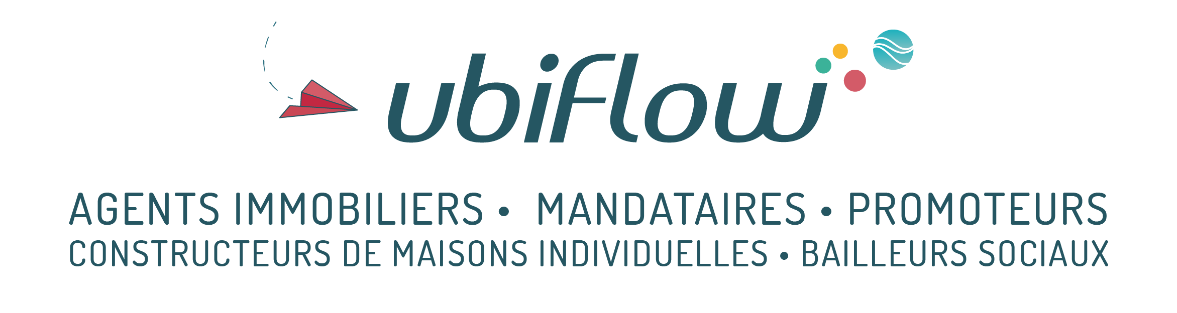 Logo Ubiflow - Agents Immobiliers - Mandataires - Promoteurs - CMI - Bailleurs sociaux