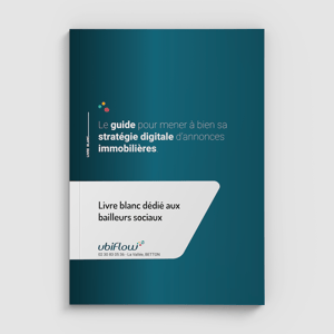 Couverture avec un dégradé de bleu du livre blanc intitulé 