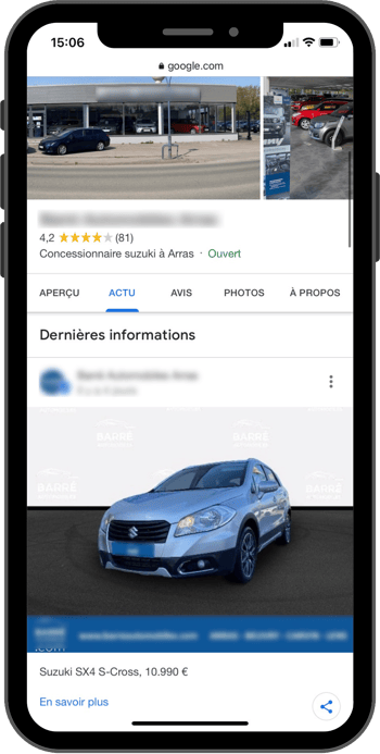 exemple post sur fiche google my business