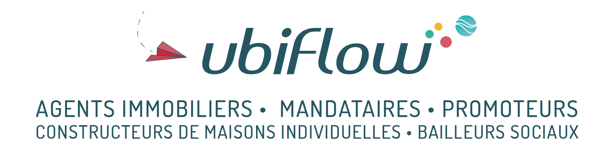 Logo Ubiflow - Agents Immobiliers - Mandataires - Promoteurs - CMI - Bailleurs sociaux