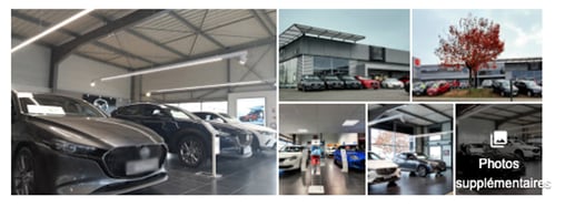 Photos automobiles fiche google my business